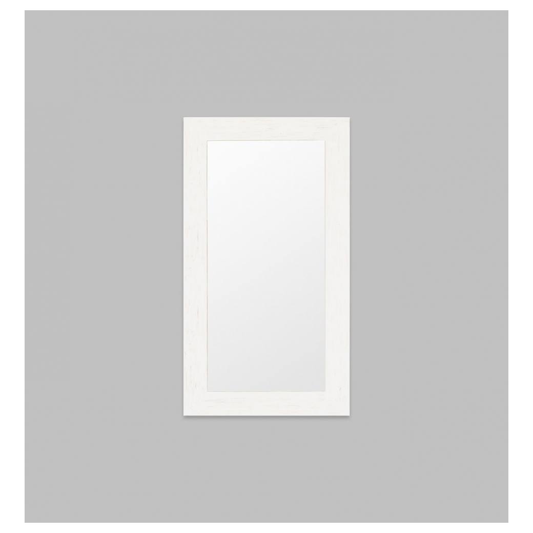 Beach Comber Large Mirror, White