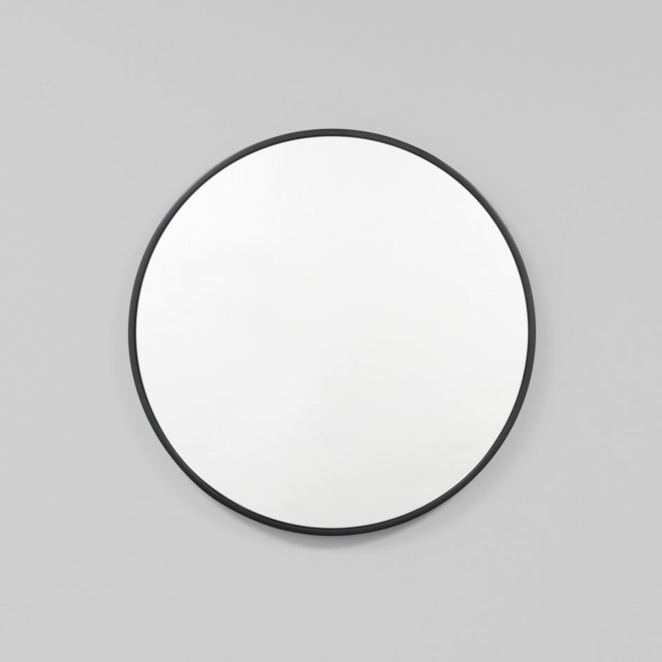 WARMFBELBGL_Bella Round Black Gloss Mirror