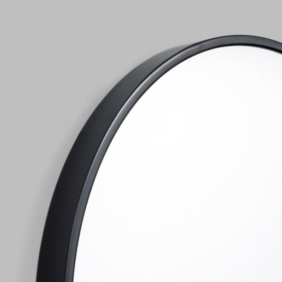 WARMFBELBGL_Bella Round Black Gloss Mirror