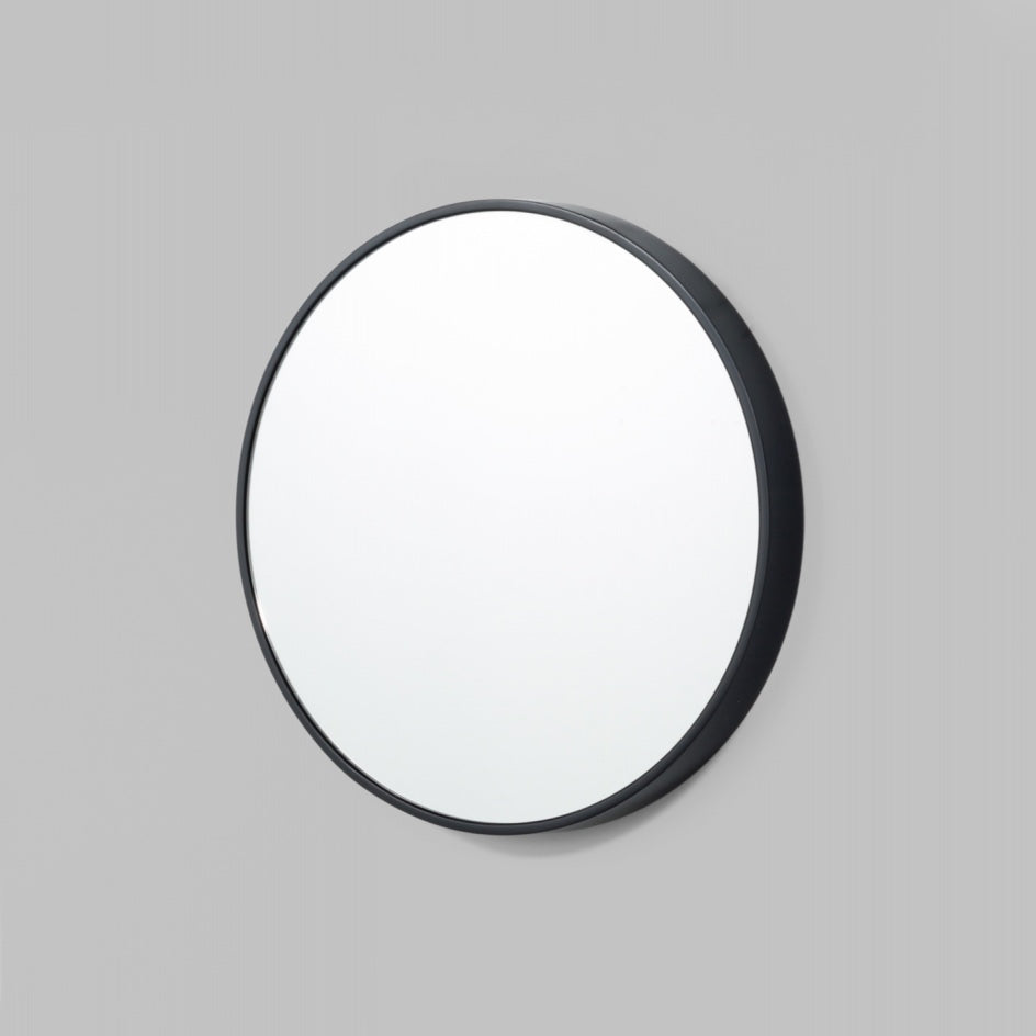 WARMFBELBGL_Bella Round Black Gloss Mirror