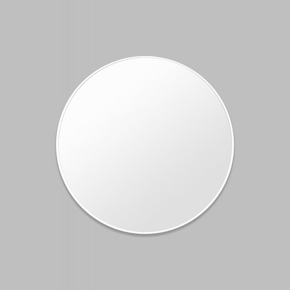 WARMFBELWGL_Bella Round White Gloss Mirror