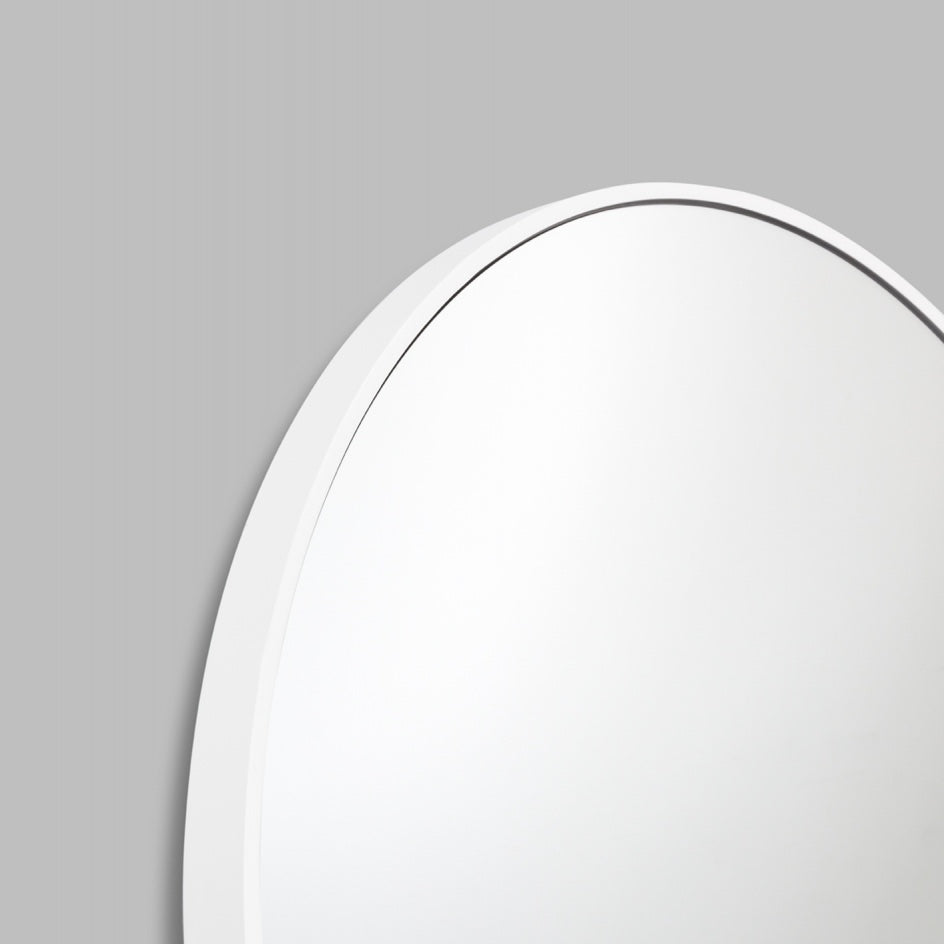 WARMFBELWGL_Bella Round White Gloss Mirror