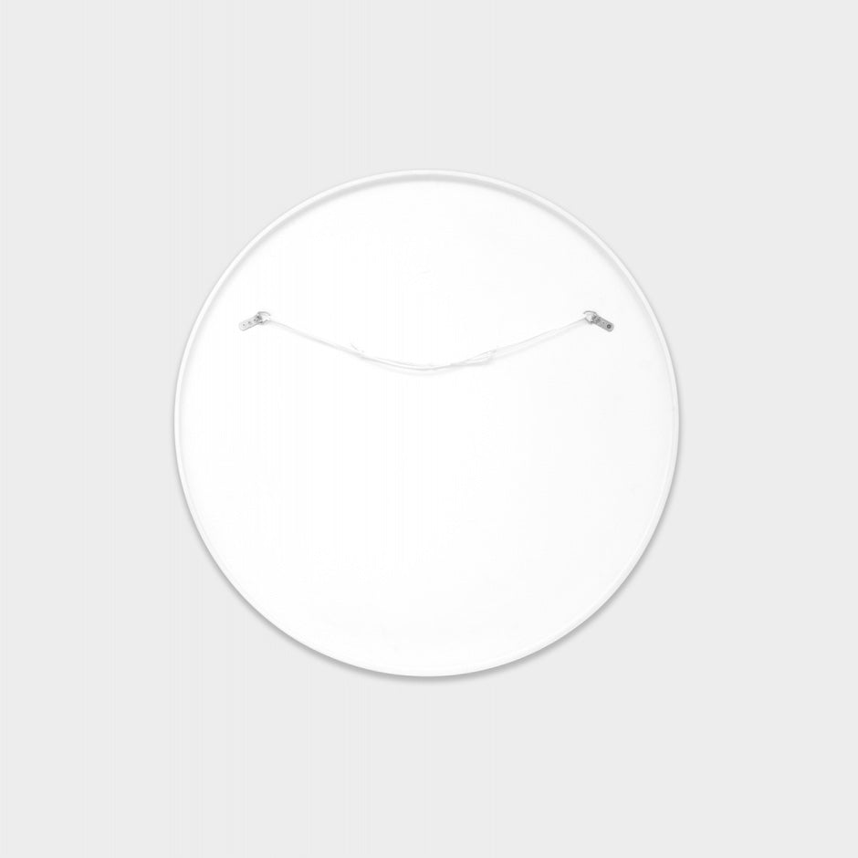 WARMFBELWGL_Bella Round White Gloss Mirror