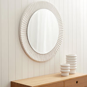 WARMFBEVHWHI_Bevel Hand Painted White Mirror