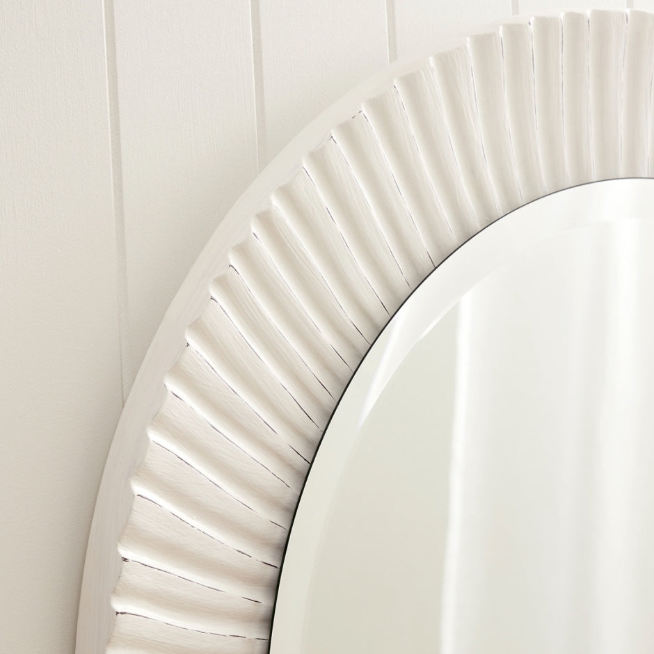 WARMFBEVHWHI_Bevel Hand Painted White Mirror