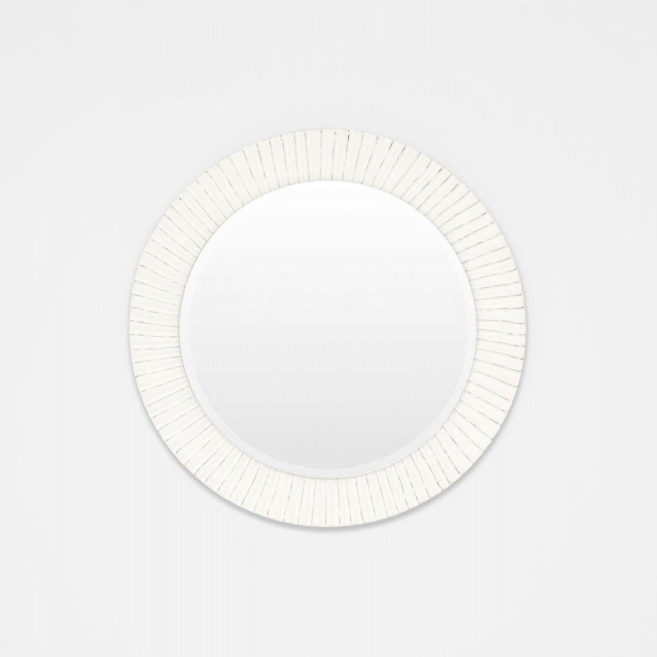 WARMFBEVHWHI_Bevel Hand Painted White Mirror
