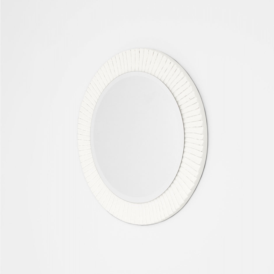 WARMFBEVHWHI_Bevel Hand Painted White Mirror