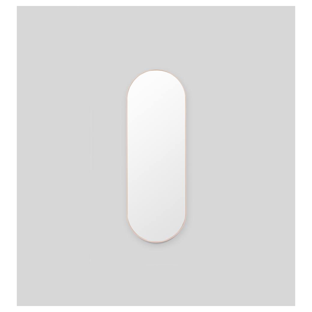 Bjorn Oval Large Mirror, Powder