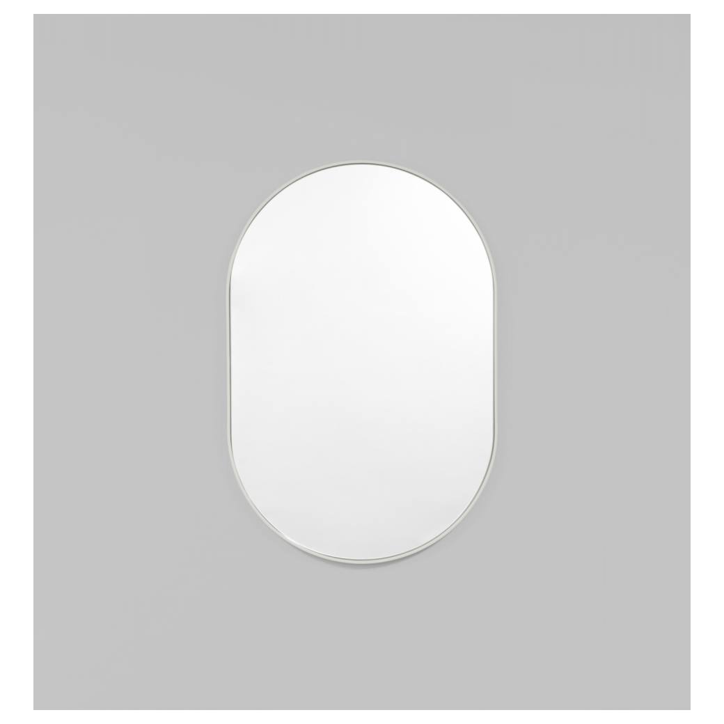 Bjorn Oval Small Mirror, Dove