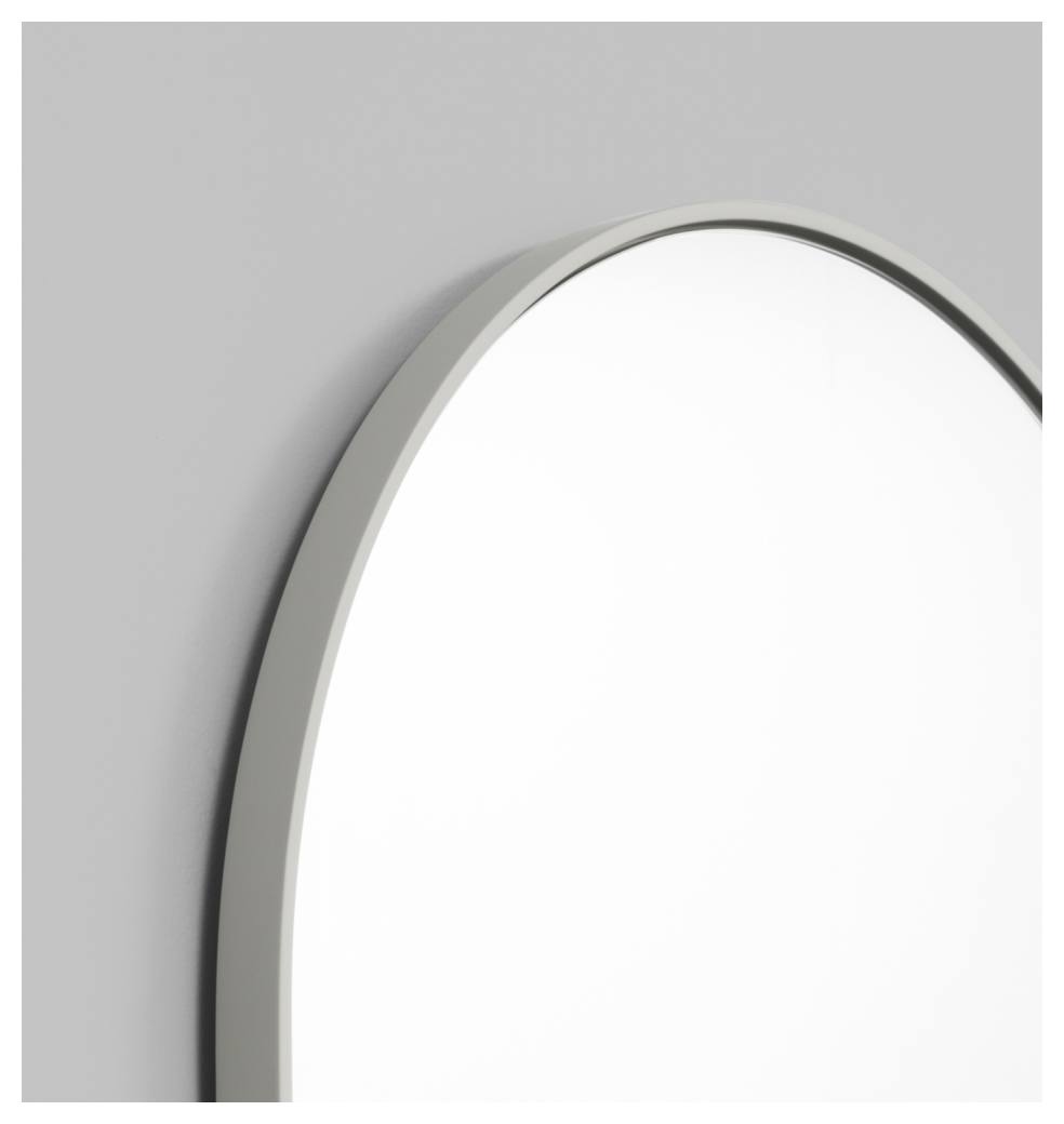 Bjorn Oval Small Mirror, Dove