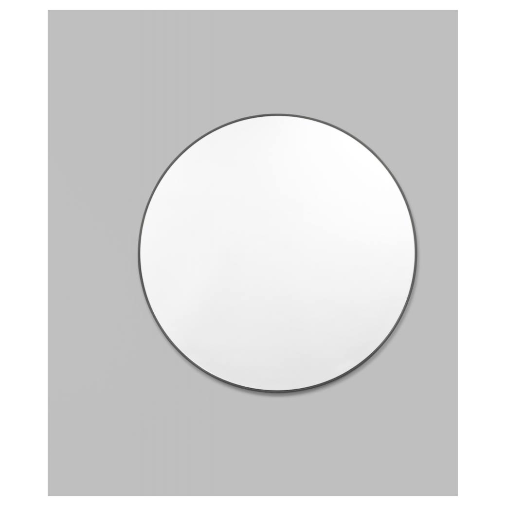 Bjorn Round Small Mirror, Black