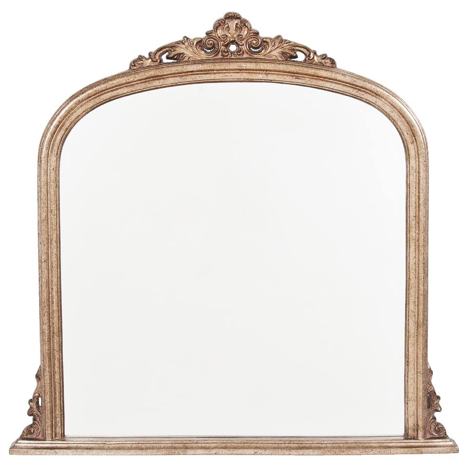Domed Overmantle Small Mirror, Rustica