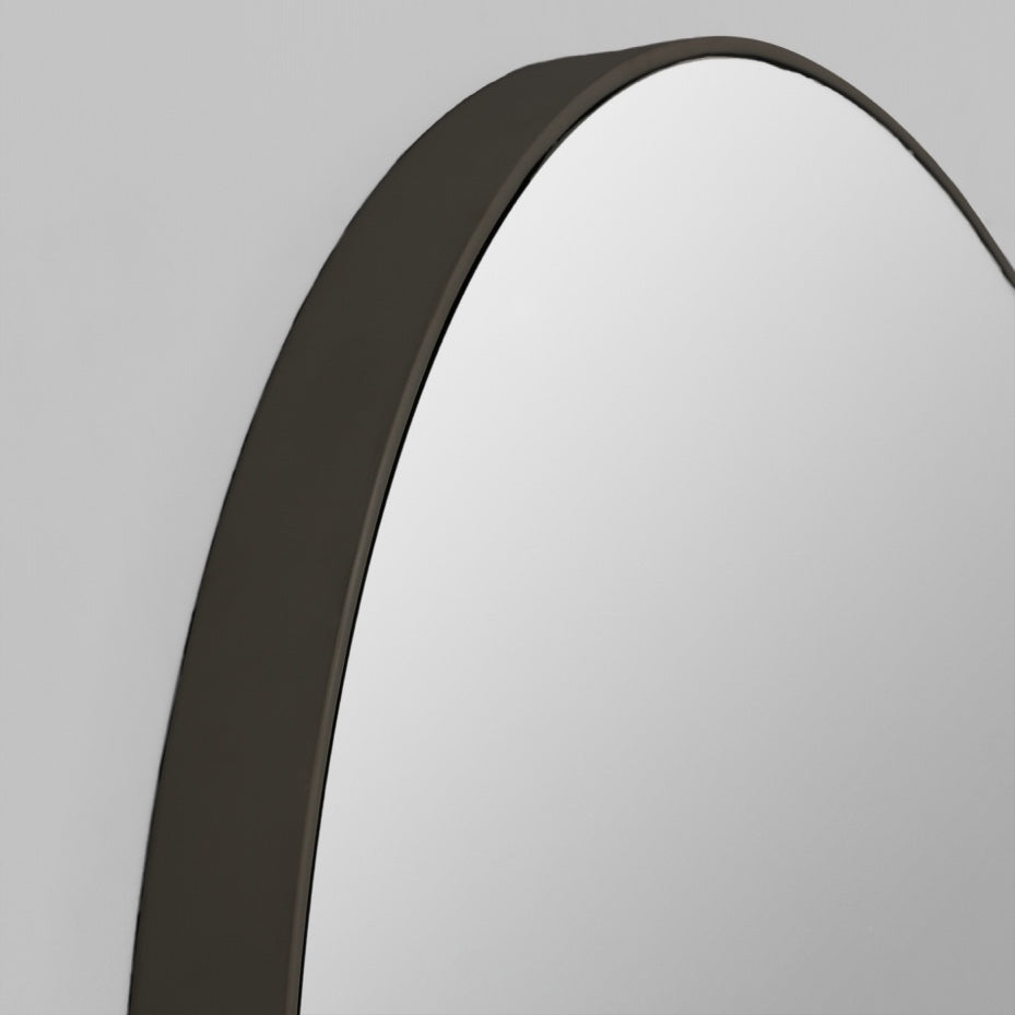 WARMFFLRLBK2_Flynn Round Black Mirror 120cm