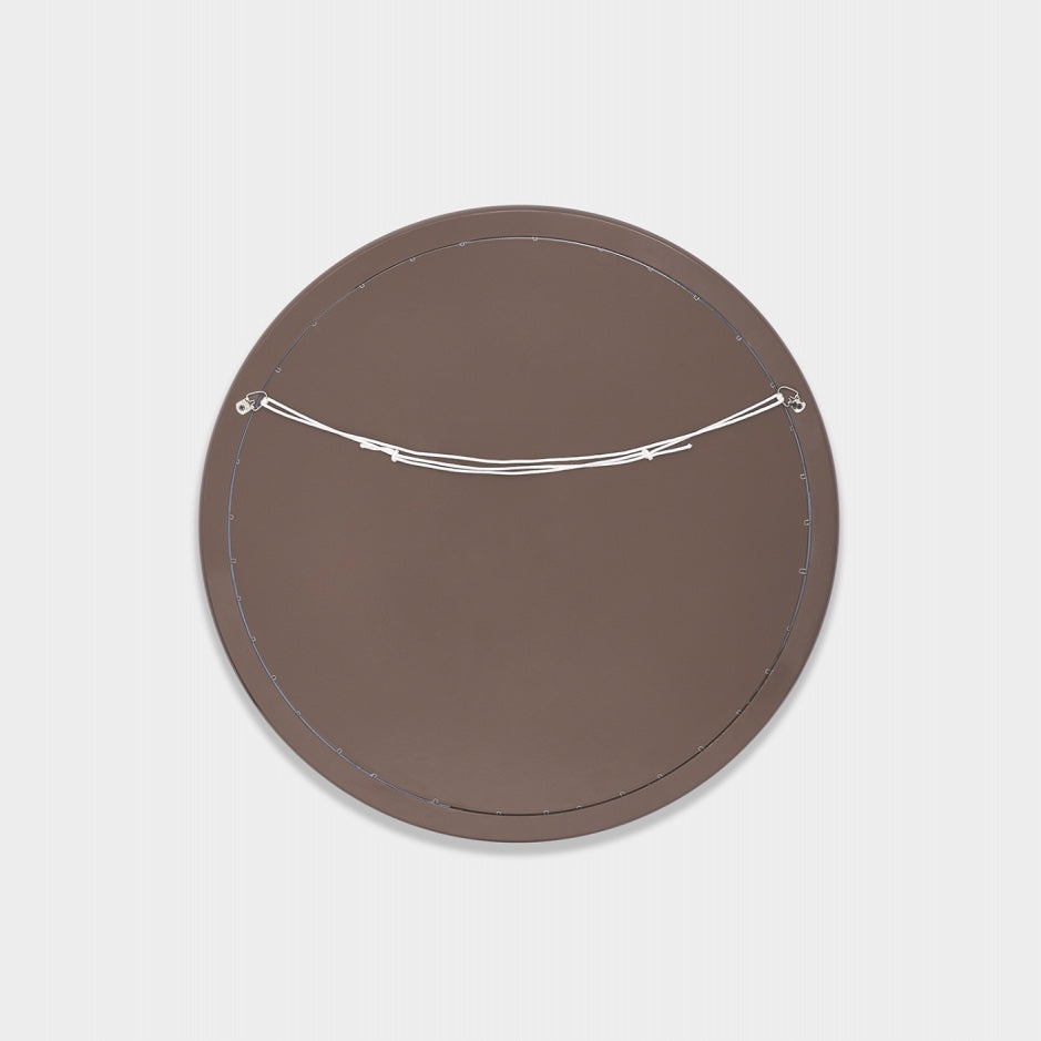 WARMFGERG1CA_Gertrude Round Gloss Cocoa Mirror 100cm
