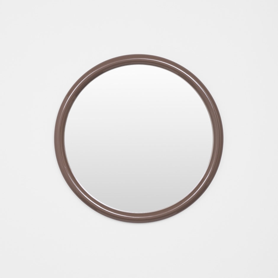 WARMFGERG8CA_Gertrude Round Gloss Cocoa Mirror 80cm