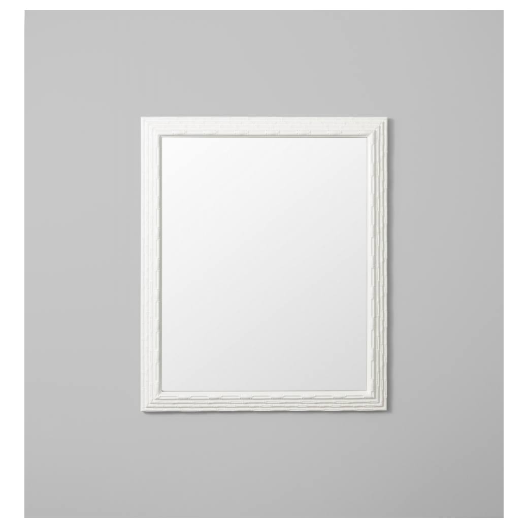 Hampton Mirror, White