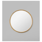 Round Looking Glass Mirror, Gold, Medium