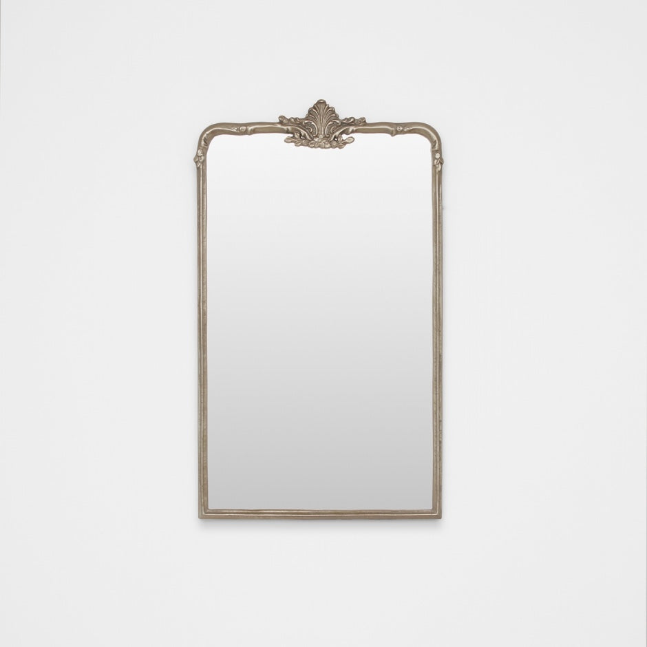WARMFLORS_Lorraine Antique Silver Mirror