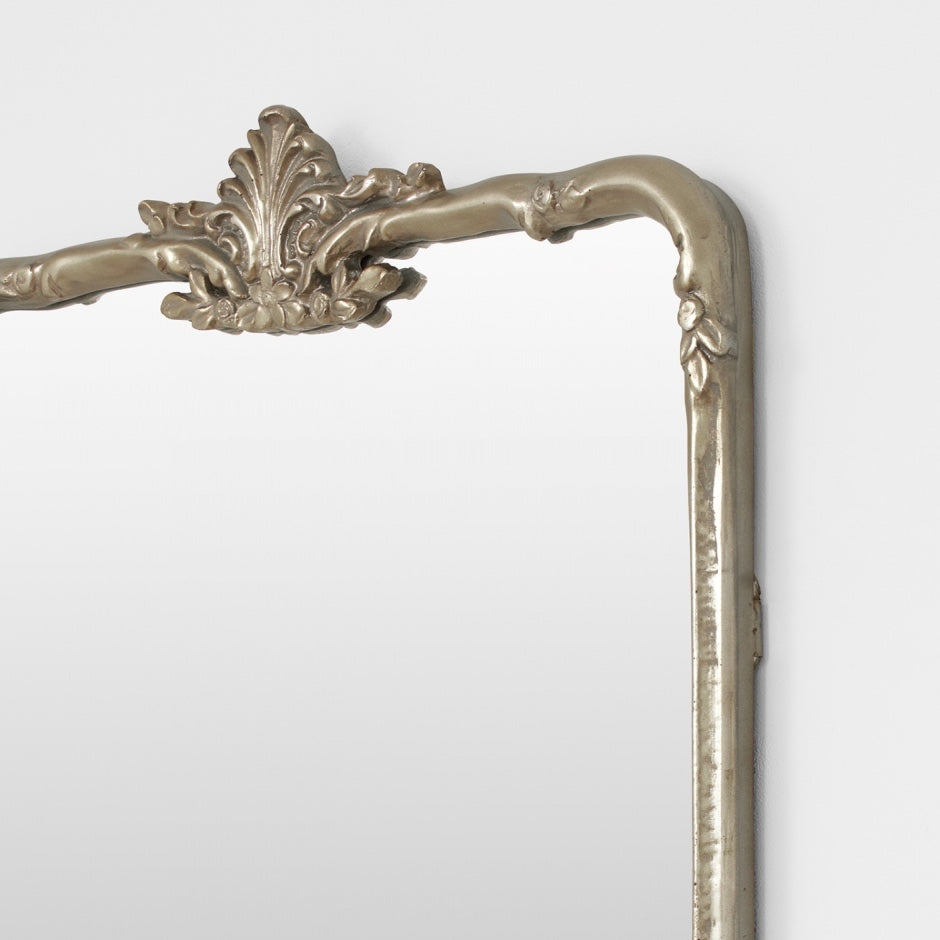 WARMFLORS_Lorraine Antique Silver Mirror