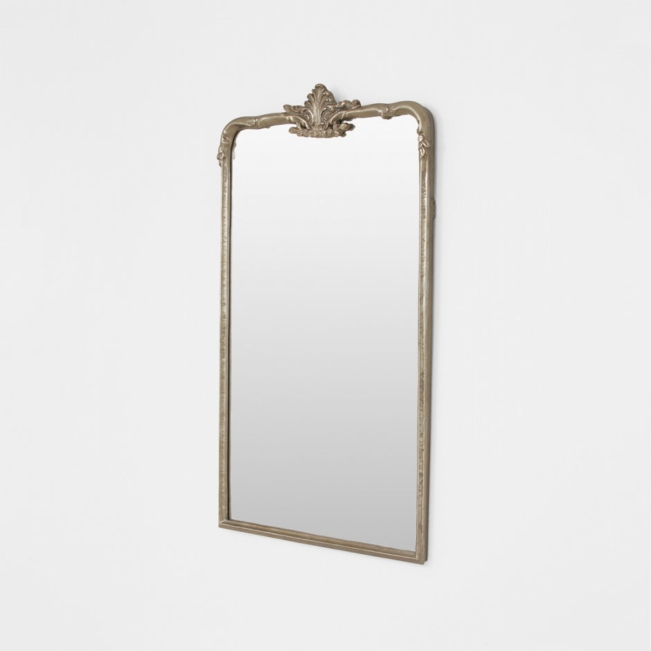 WARMFLORS_Lorraine Antique Silver Mirror