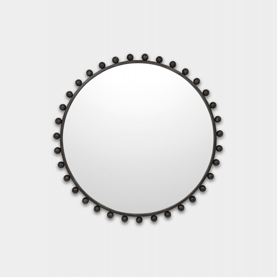 WARMFLUNRBLG_Luna Round Antique Black Mirror
