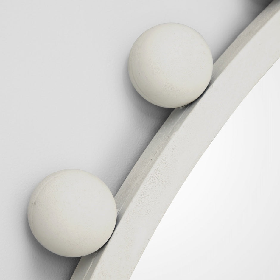WARMFLUNRWHG_Luna Round Antique White Mirror