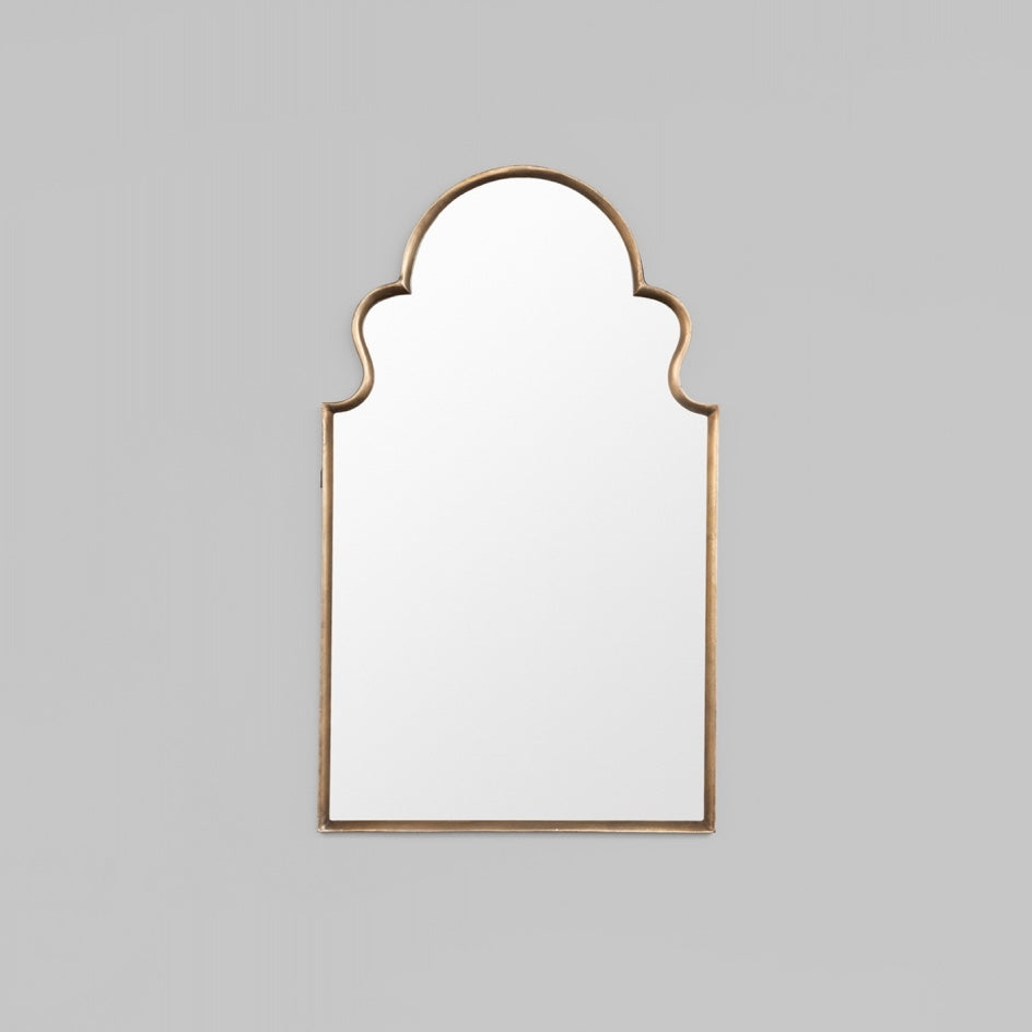 WARMFMELOVBR_Melba Overmantle Brass Mirror