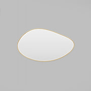 WARMFPEB12BR_Pebble Brass Mirror 120 x 70