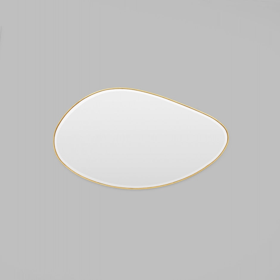 WARMFPEB12BR_Pebble Brass Mirror 120 x 70