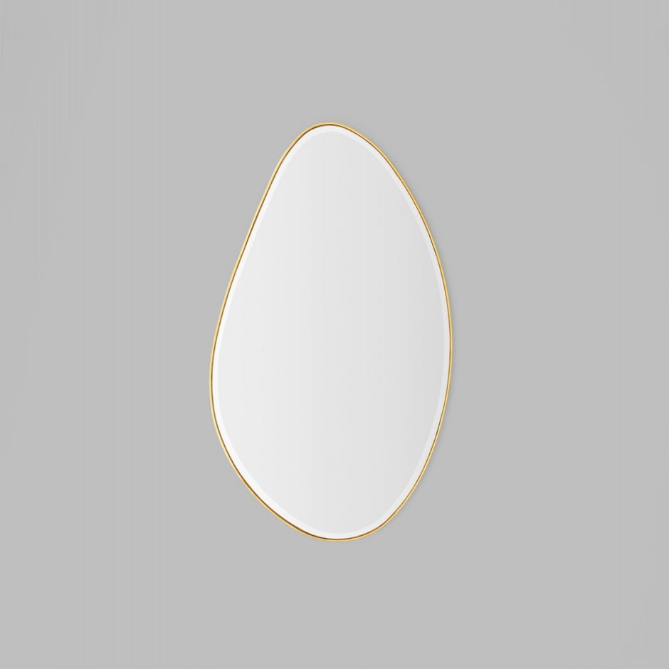 WARMFPEB12BR_Pebble Brass Mirror 120 x 70