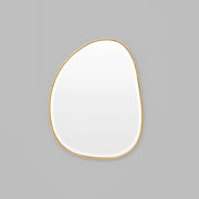 WARMFPEB55BR_Pebble Brass Mirror 55 x 70