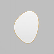 WARMFPEB70BR_Pebble Brass Mirror 70 x 90