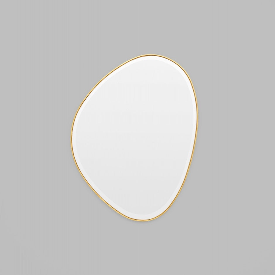 WARMFPEB70BR_Pebble Brass Mirror 70 x 90