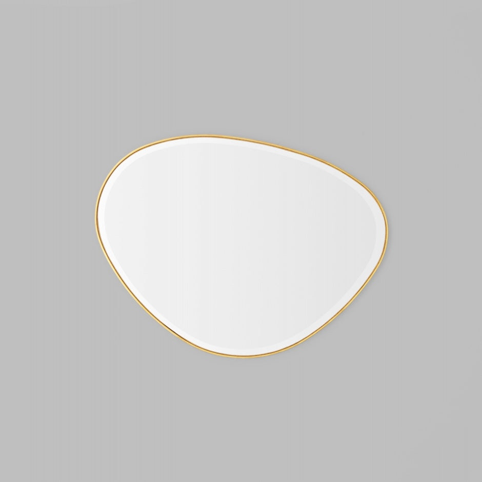 WARMFPEB70BR_Pebble Brass Mirror 70 x 90