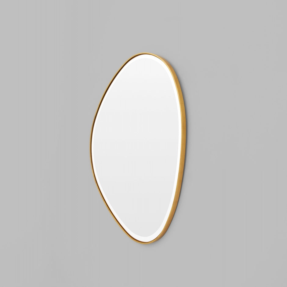 WARMFPEB70BR_Pebble Brass Mirror 70 x 90