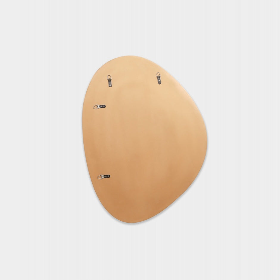 WARMFPEB70BR_Pebble Brass Mirror 70 x 90