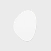 WARMFPEB70BW_Pebble Bright White Mirror 70 x 90