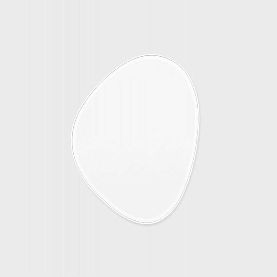 WARMFPEB70BW_Pebble Bright White Mirror 70 x 90