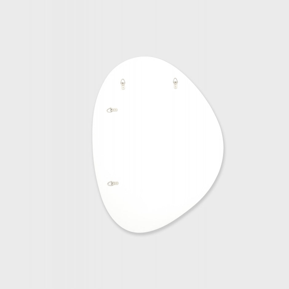 WARMFPEB70BW_Pebble Bright White Mirror 70 x 90