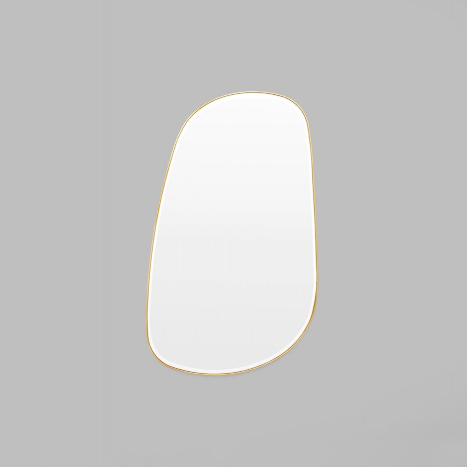 WARMFPEB90BR_Pebble Brass Mirror 90 x 150