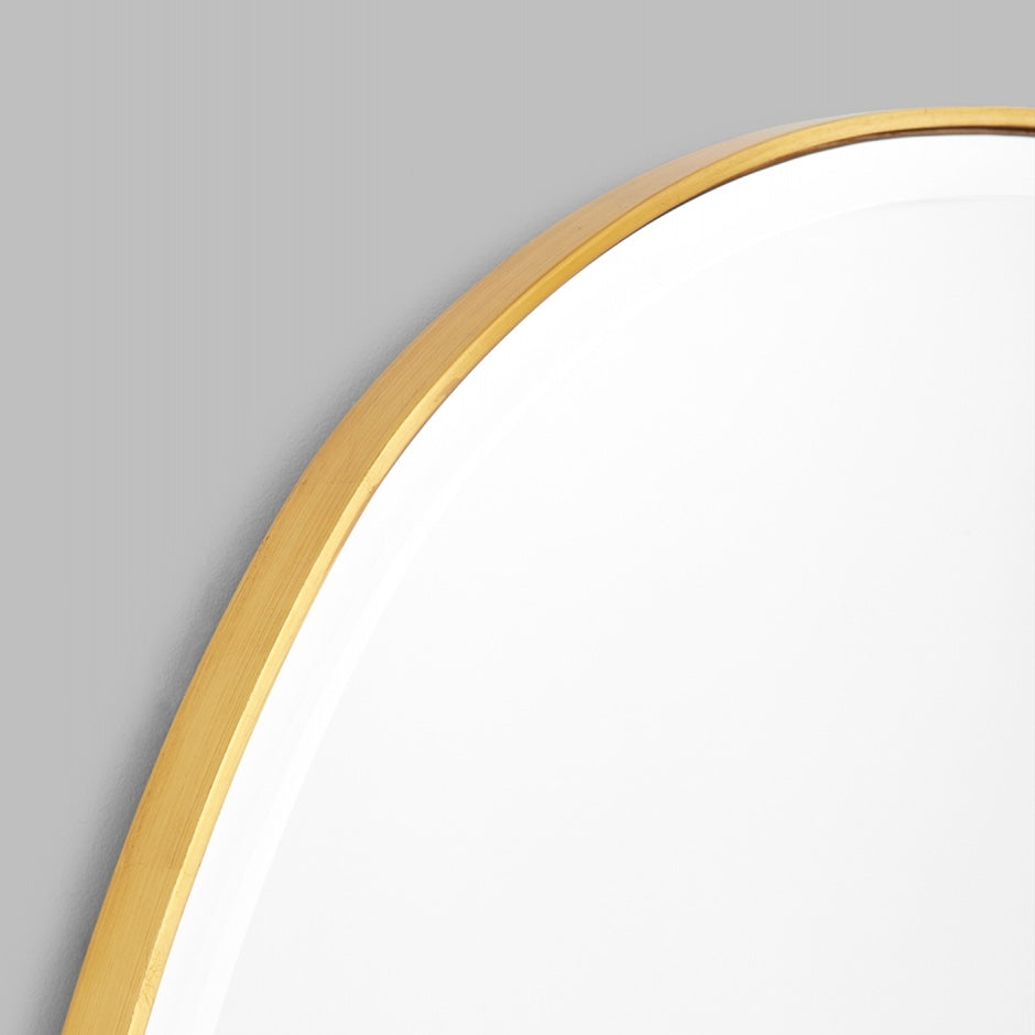 WARMFPEB90BR_Pebble Brass Mirror 90 x 150