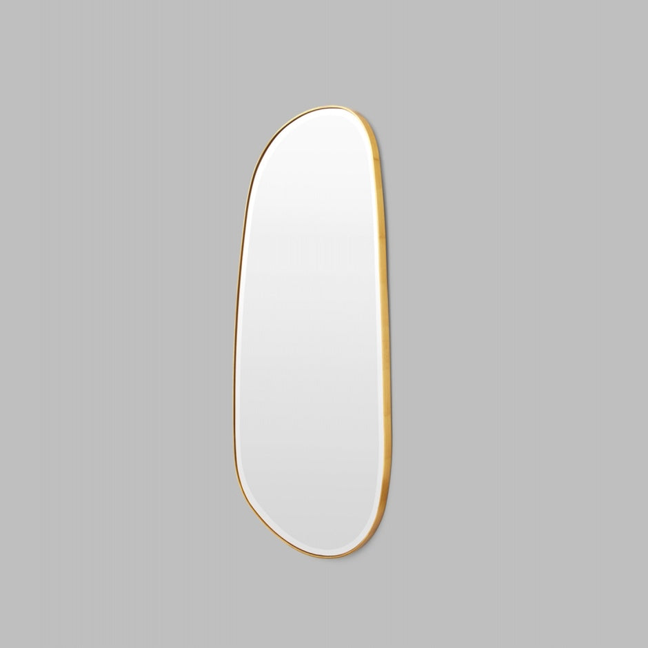 WARMFPEB90BR_Pebble Brass Mirror 90 x 150