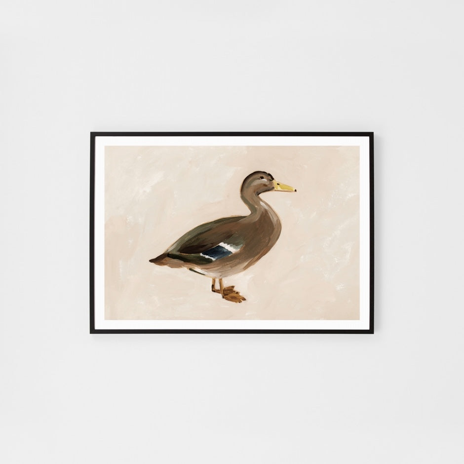 WARMILPON2G2_Mallard Portrait Natural 2 Print 62 x 45cm