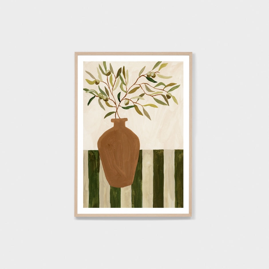 WAROLIDEG1G4_Olive Decor Green 1 Print 87 x 122cm