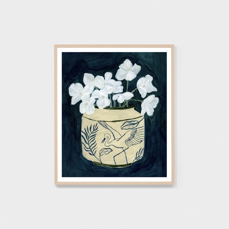 WARORNVASBW6_Ornate Vase Blue Print 113 x 132cm