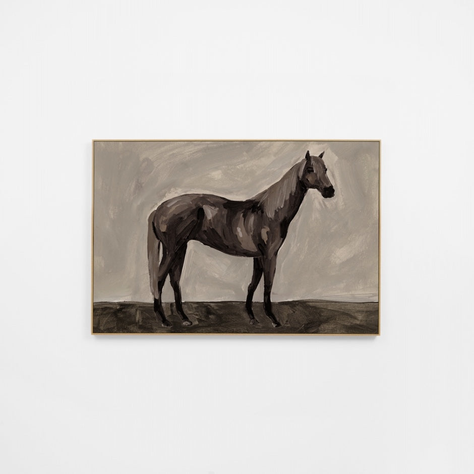 WARPAISD2R6U_Painted Steed Dark 2 Canvas 135 x 90cm, Unframed