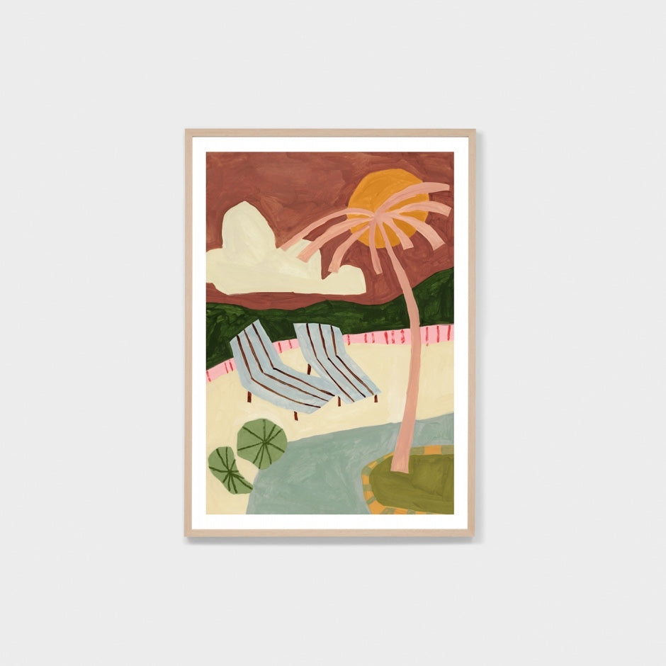 WARPOOPABG4_Poolside Paradise Bright Print 87 x 122cm