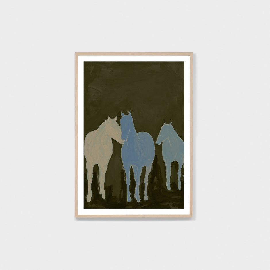 WARROAHEGG6_Roaming Herd Green Print 113 x 159cm