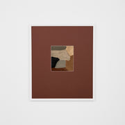 WARROYE1RWW2_Roy Earth Wide 1 Print (Red Rust Mat) 58 x 68cm, White Raw Timber Frame