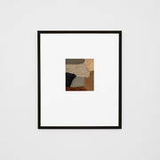 WARROYE1WBW2_Roy Earth Wide 1 Print (Soft White Mat) 58 x 68cm, Black Raw Timber Frame